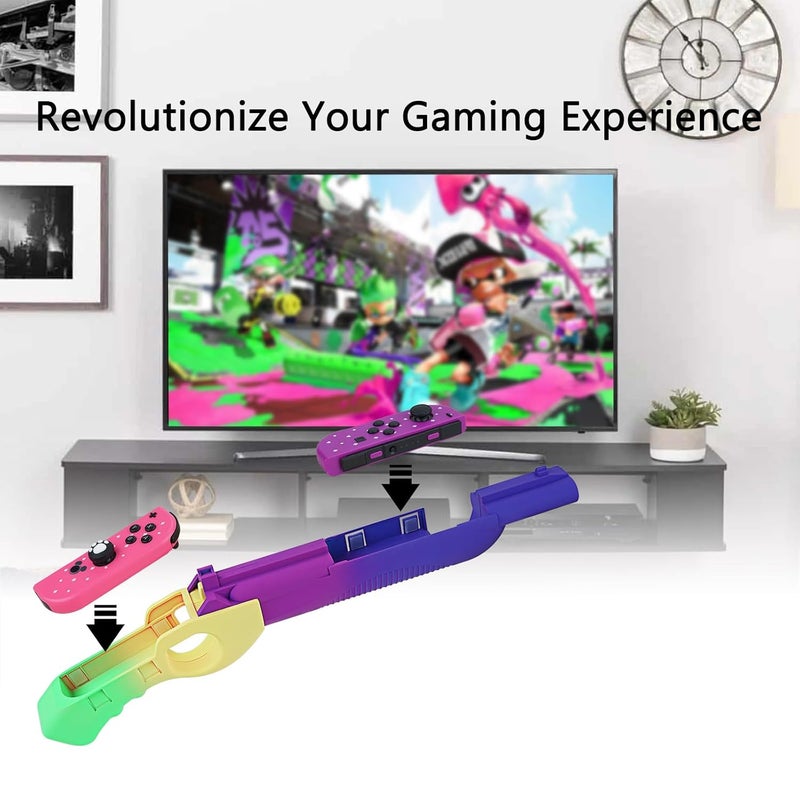 Geekria مسدس لعبة متوافق مع نينتندو سويتش / قبضة OLED Joy-Cons، مناسب لـ Splatoon، Resident Evil، Juarez، Sniper Elite، Hunting Simulator، Wolfenstein، ملحقات ألعاب التصويب - Image 4